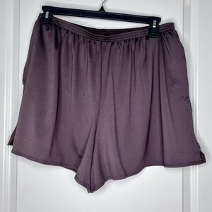 GABAR Swimwear Chlorine Resistant Brown Swim Shorts with Pockets Plus Size 22W